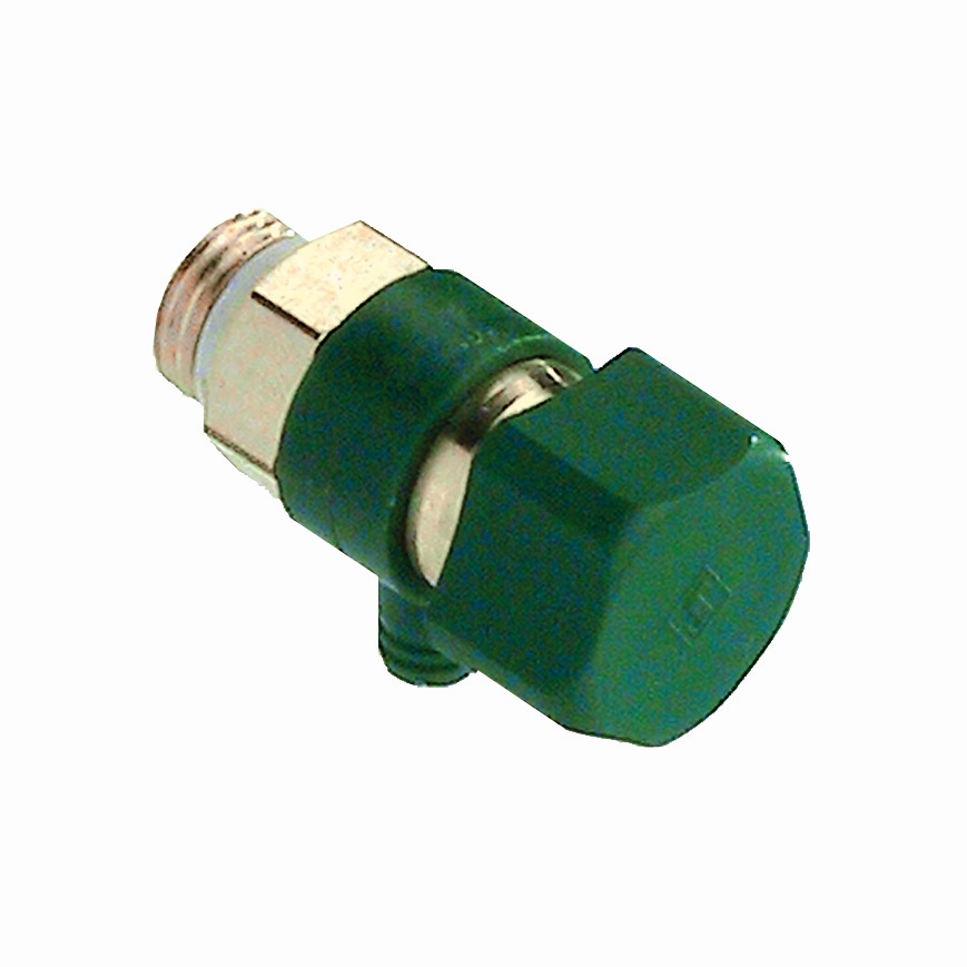 AIPS Entleerungsventil SEPP DIN-Basis 1932 DN 8 x R 1/4, selbstdichtend, schwenkbar, Messing