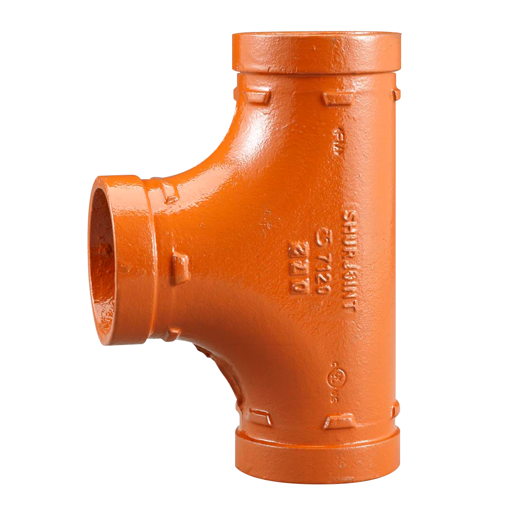 AIPS T-Stück VSH Shurjoint 7120 139,7 mm, duktiles Gusseisen, orange