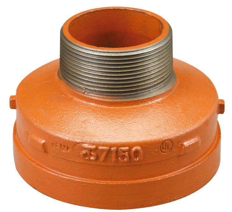 AIPS Endkappe VSH Shurjoint 7150M 88,9 x R 2, duktiles Gusseisen, konzentrisch, orange