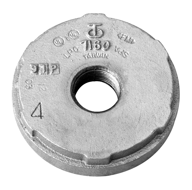 AIPS Endkappe VSH Shurjoint 7160C 219,1 x Rp 2, duktiles Gusseisen, konzentrisch, verzinkt