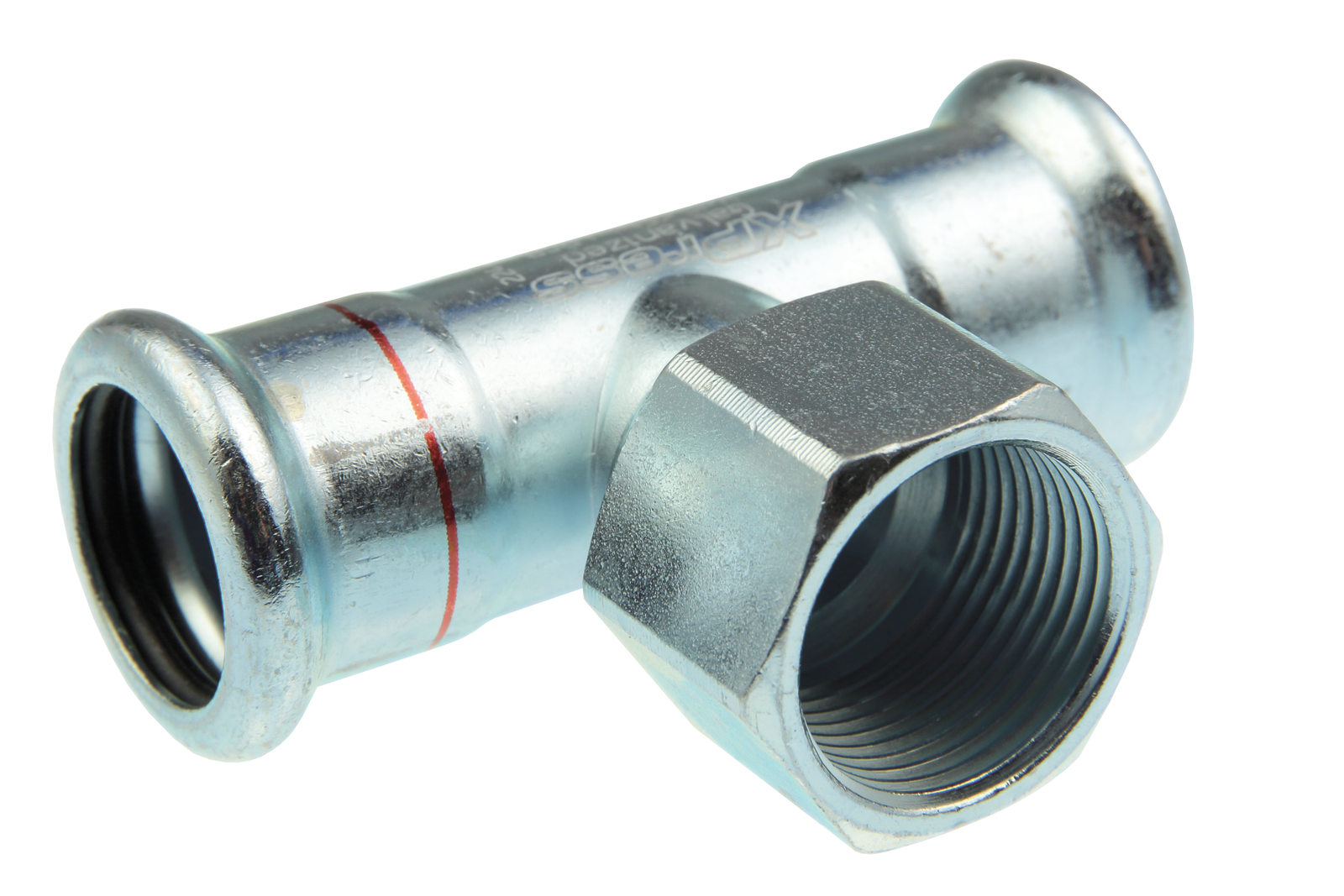 AIPS T-Stück VSH XPress C1418 22 x Rp 3/4 x 22, C-Stahl, EPDM-O-Ring, M-Kontur
