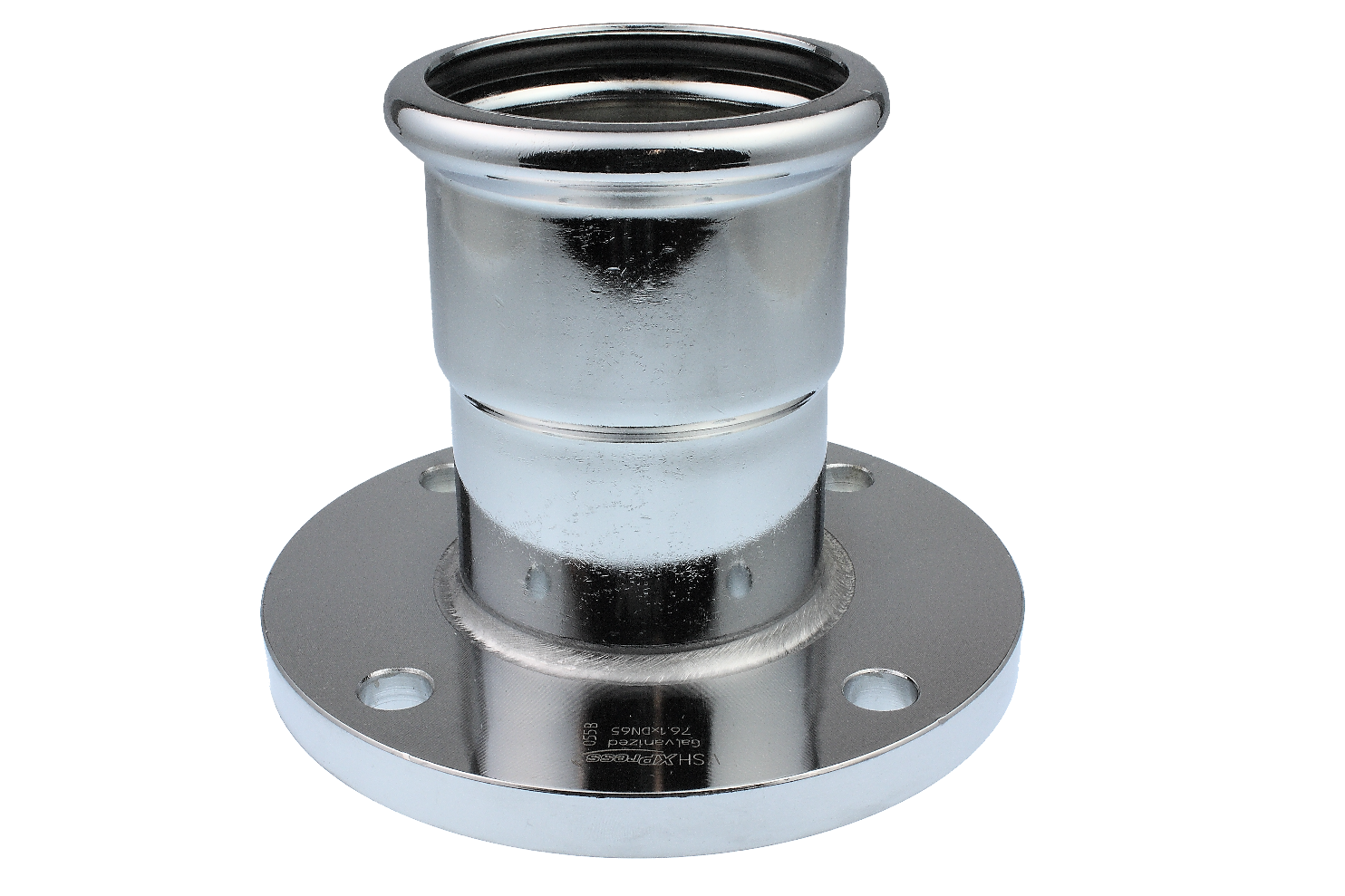 AIPS Übergangsflansch VSH XPress C1427 108 mm, C-Stahl, EPDM-O-Ring, PN 6, M-Kontur