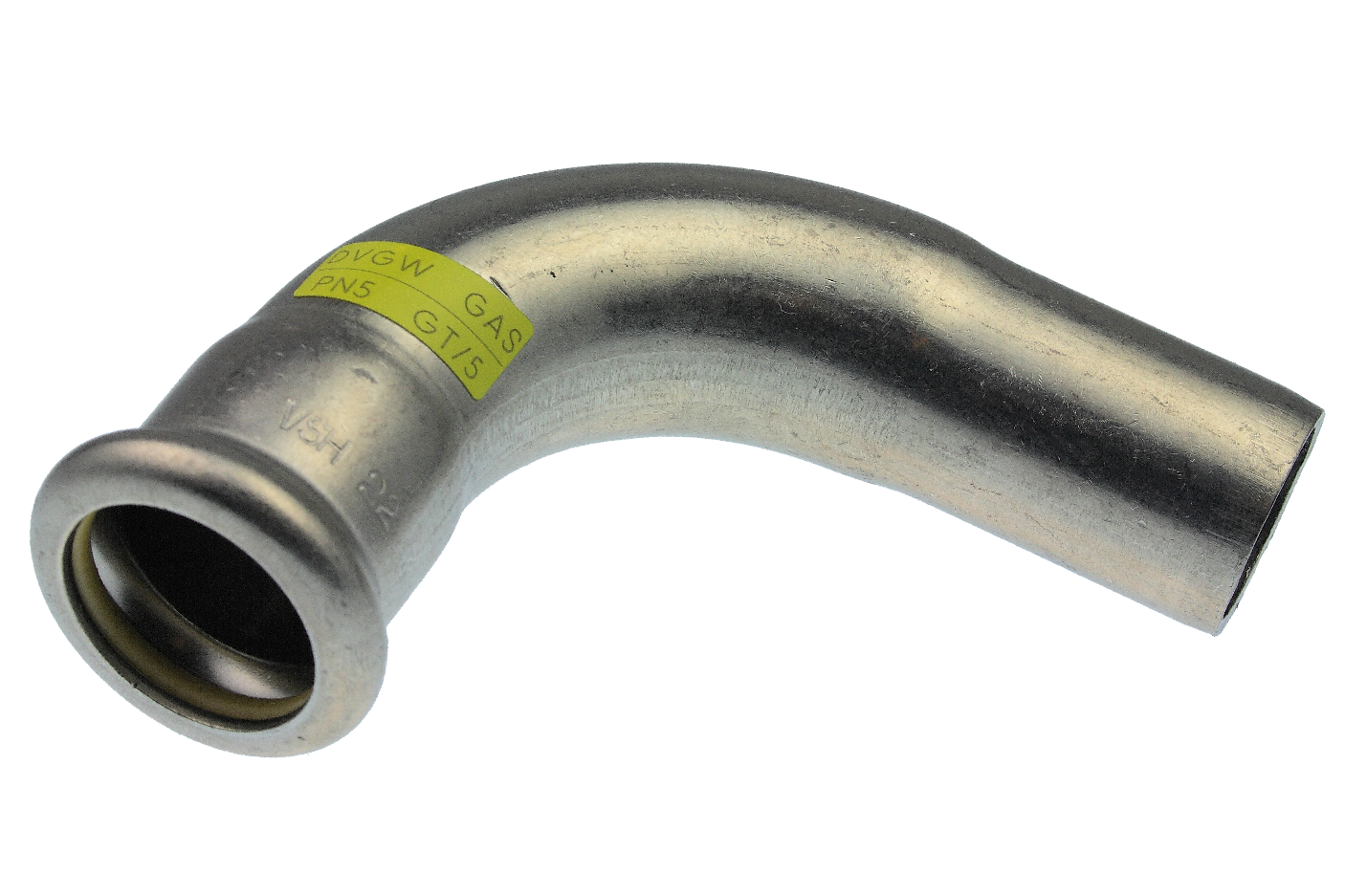 AIPS Bogen VSH XPress R2711G 88,9 mm, Edelstahl, 90Grad, I/A, HNBR-O-Ring, M-Kontur