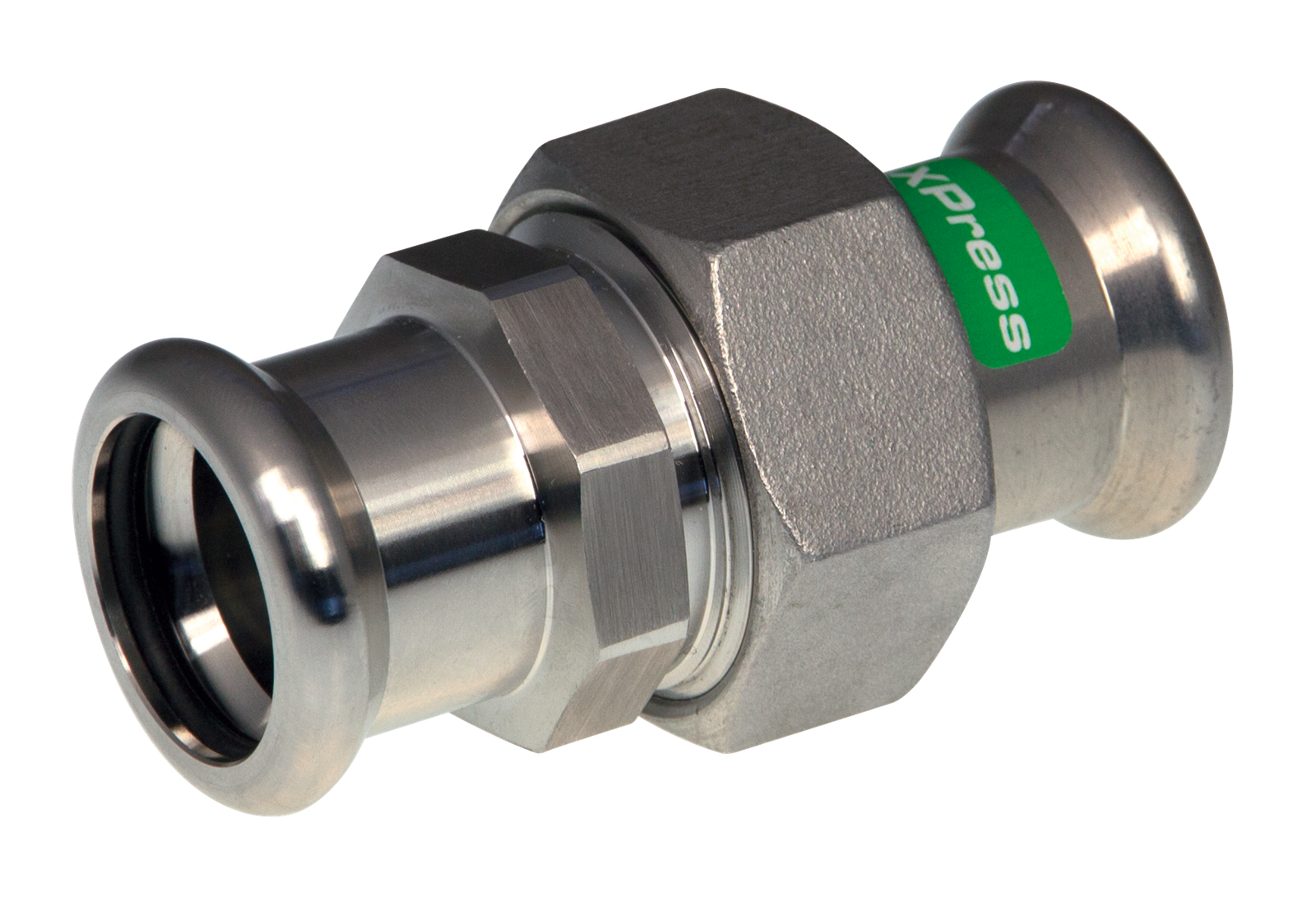 AIPS Verschraubung VSH XPress R2739 42 mm, Edelstahl, AG, EPDM-O-Ring, flachdichtend
