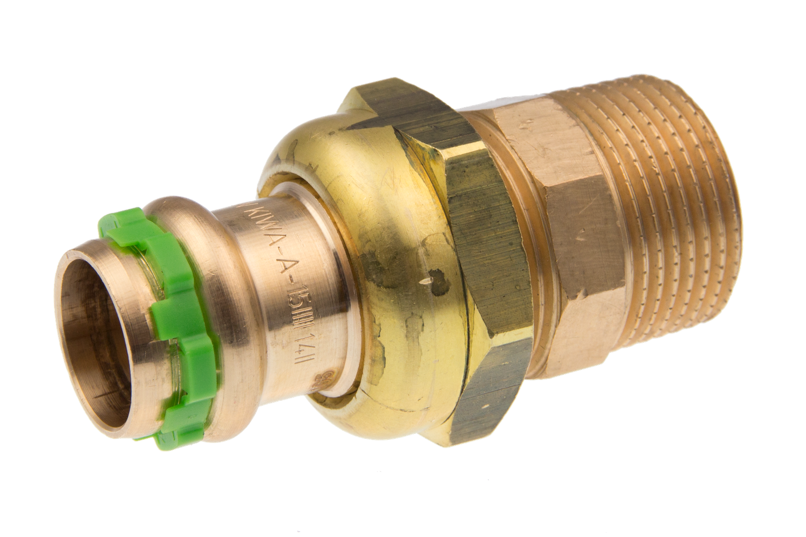 AIPS Verschraubung VSH SudoPress SP4331GV 35 x R 1 1/4, Rotguss, EPDM-O-Ring, flachdichtend