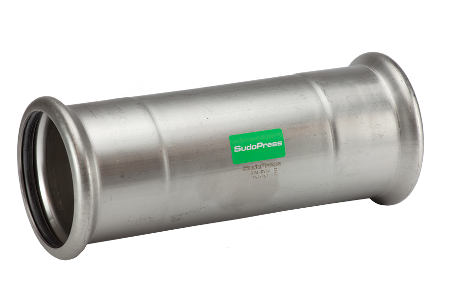 AIPS Schiebemuffe VSH SudoPress VCE270S XL 76,1 mm, Edelstahl, EPDM-O-Ring, ohne Anschlag, M-Kontur