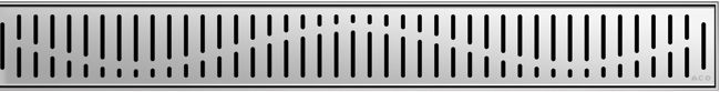ACO Designrost Shower-Drain Wave 800 mm, Edelstahl, für Duschrinne