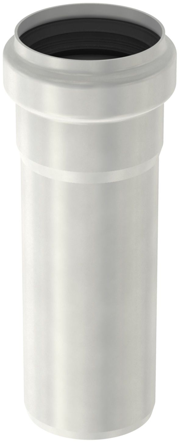 ACO Abflussrohr PIPE DN 125, 2000mm, Muffe, Edelstahl 1.4404