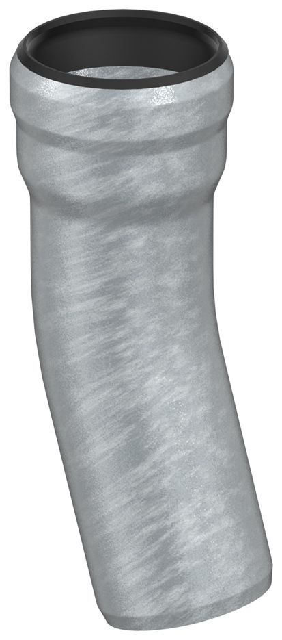 ACO Rohrbogen GM-X DN 32, 30°, Steckmuffe, verzinkt