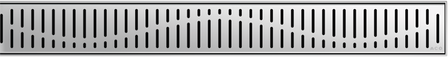 ACO Designrost Shower-Drain Wave 800 mm, Edelstahl, für Duschrinne