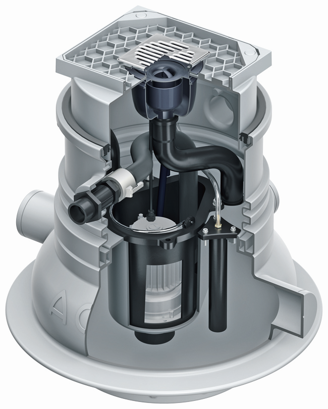 ACO Hebeanlage Muli-PE-S MWP 2, 70 kg, 230 V, Unterfluraufstellung
