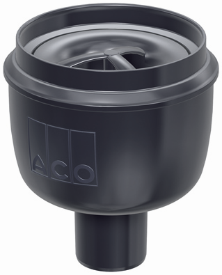 ACO Bodenablauf Easyflow Standard DN 50, senkrecht, ohne Zulauf, Kunststoff