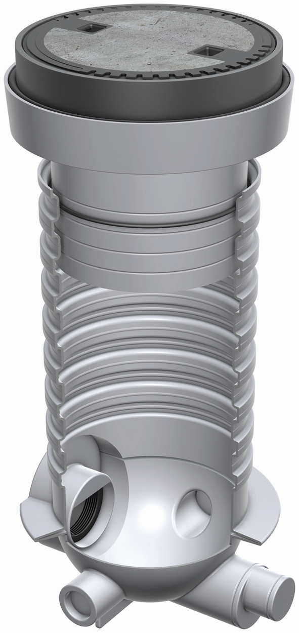 ACO Probeentnahmeschacht Lipumax P Gefällesprung 110 mm, DN 150, Belastungsklasse D400