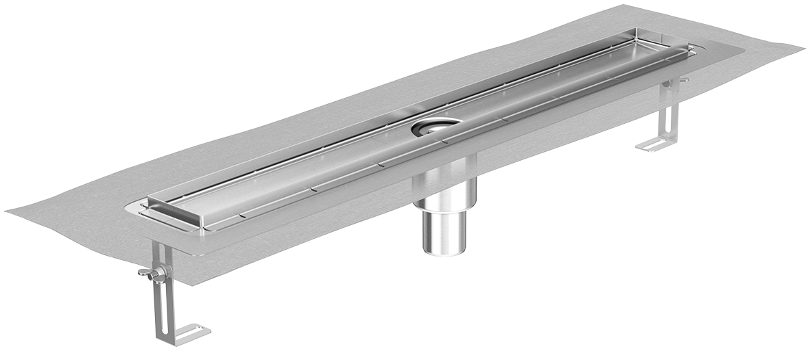 ACO Duschrinne Shower-Drain E+ 1200 x 1300 x 187 mm, ohne Aufkantung, Edelstahl elektropoliert