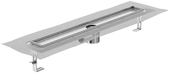 ACO Duschrinne Shower-Drain E+ 600 x 700 x 187 mm, ohne Aufkantung, Edelstahl elektropoliert