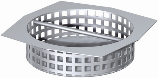 ACO Schmutzfang Edelstahl, herausnehmbar, Schlitzweite 6 mm