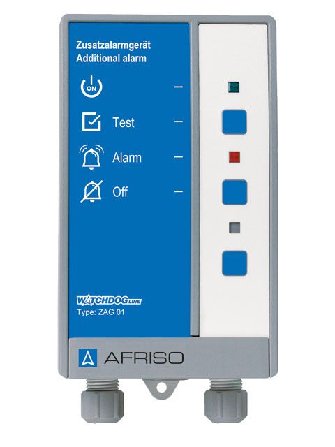 Afriso Zusatzalarmgerät ZAG 01 für Wasserwarngerät, akustisch und optisch