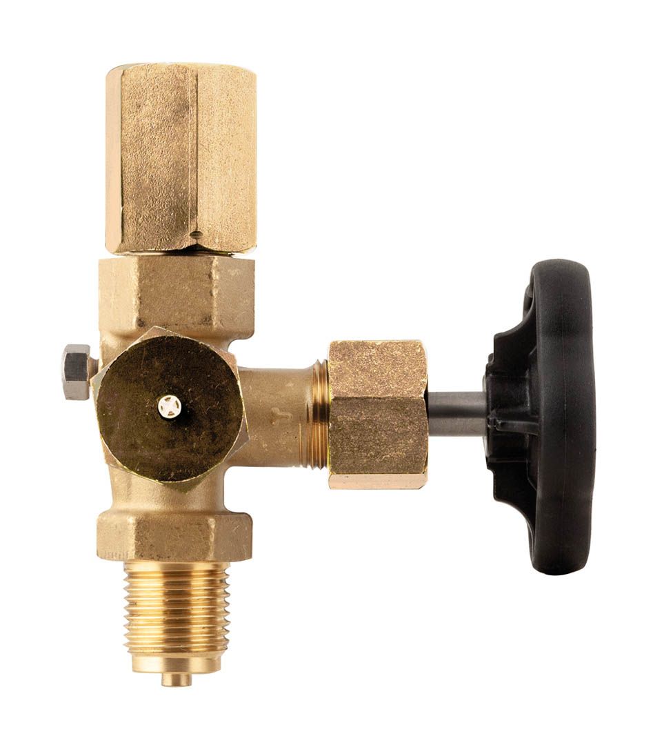 Afriso Manometerabsperrventil Form A G 1/2, PN 250, Prüfzapfen M 20 x 1,5 mm, Messing, SpannmuffexZapfen