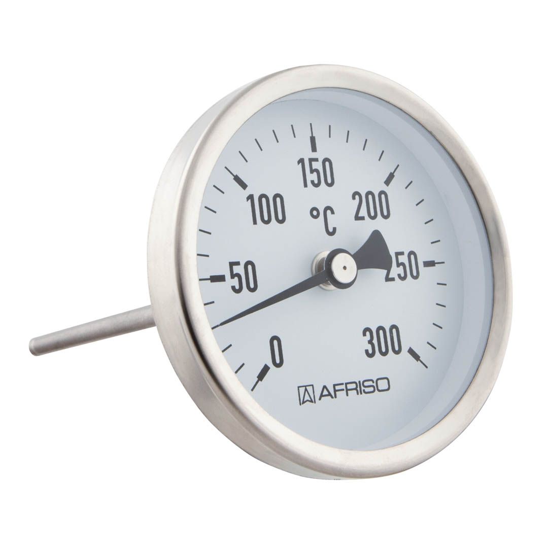 AFRISO Rauchgasthermometer RT 80 0/300C 300mm verst. Konus 8-12mm Kl.2
