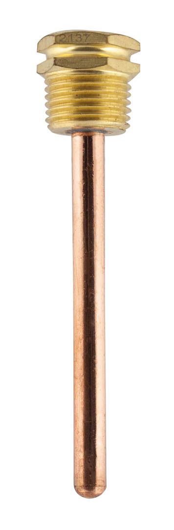 Afriso Tauchhülse Schaftlänge L1 100 mm, 1/2", 7x8mm, Messing