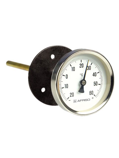 Afriso Bimetall-Luftkanalthermometer BiTh 100 LKF D211 -20/+60 GradC, 200 mm