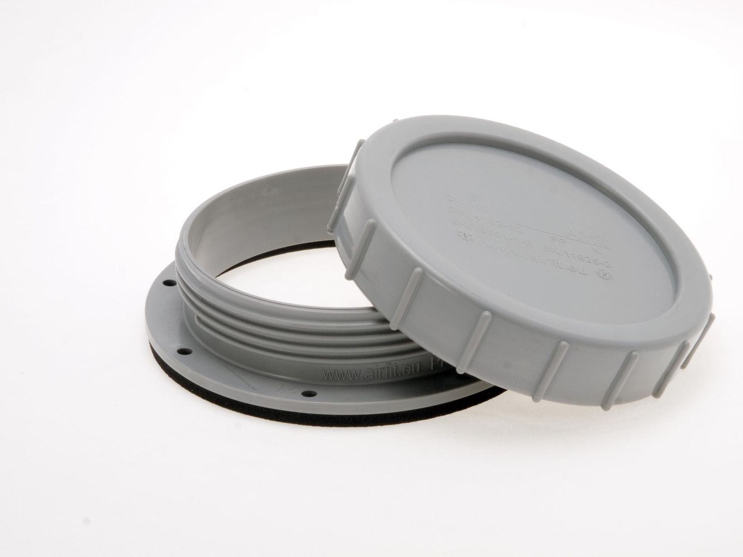 Airfit Reinigungsflansch DN 110, für Wände, Behälter, Maschinenverkleidung