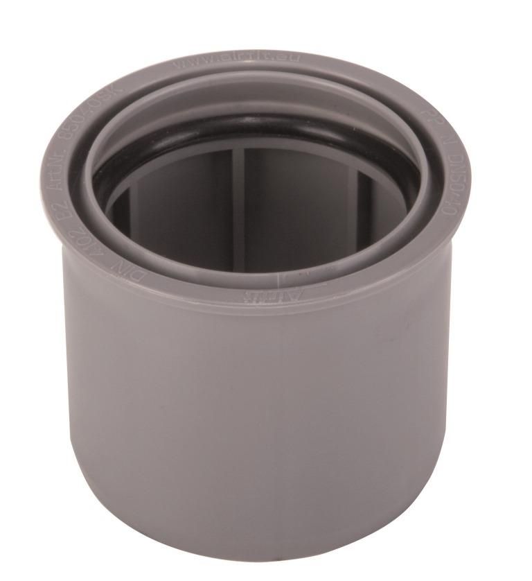 Airfit Superkurz-Reduzierstück DN 50/32, PP, grau