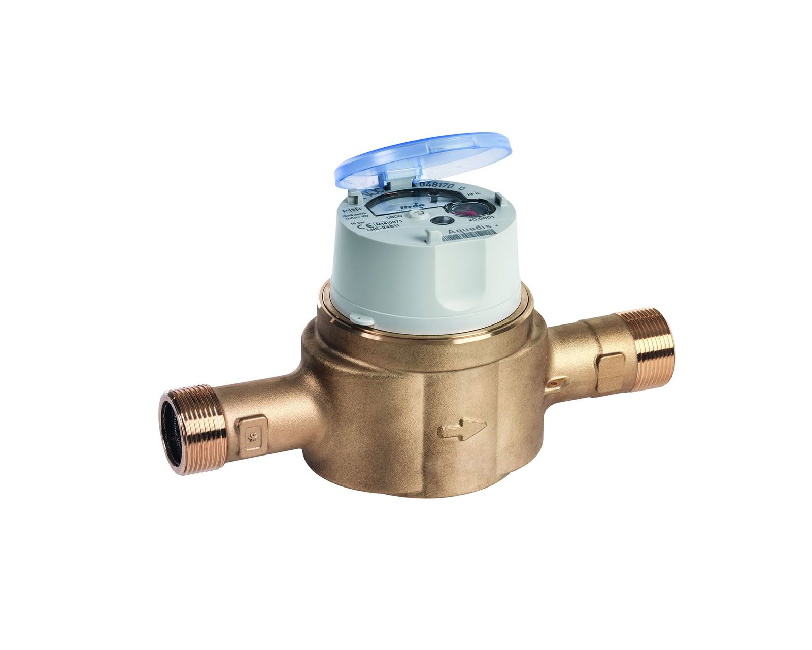 Allmess Ringkolben-Wasserzähler Aquadis P111, PN16, Q3 6,3, DN 25, 260 mm, kalt