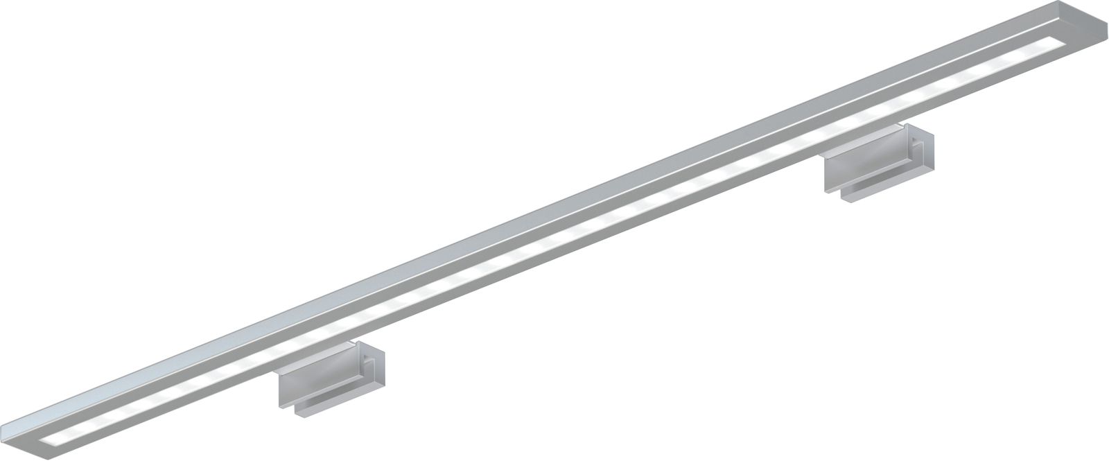 AS LED-Spiegelleuchte Slim 60 x 5,8 cm, 10,35 W, verchromt, zum Aufstecken