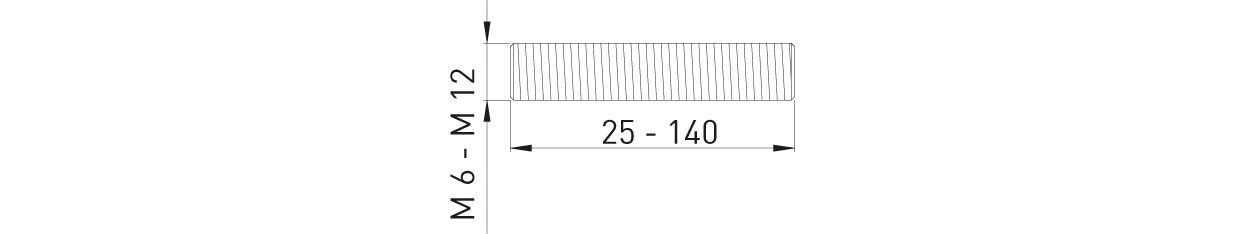 ASW Gewindestift M 10 x 70 mm, Stahl verzinkt DIN 976