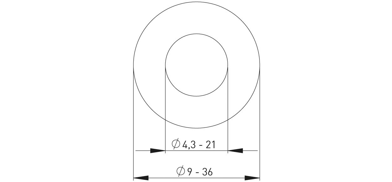 ASW Unterlegscheibe M 6, Loch 6,4 x 12 mm, Stahl verzinkt
