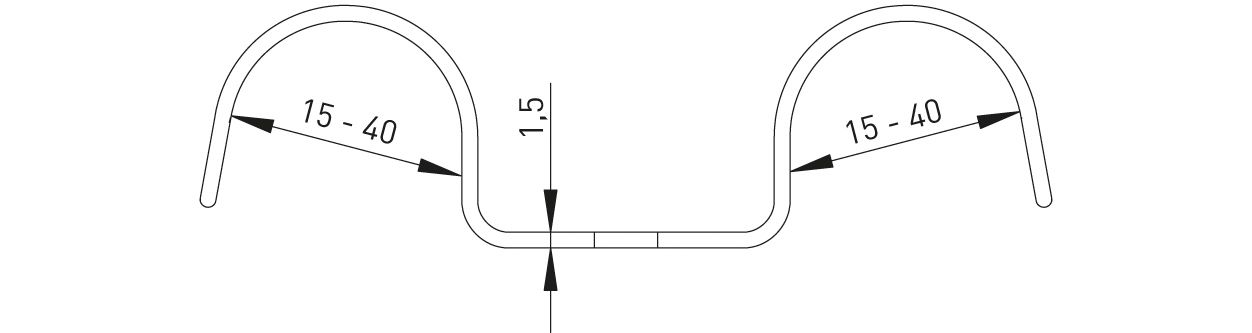 ASW Nagelschelle für Rohre 27-28 mm, Stahl verzinkt, doppelt