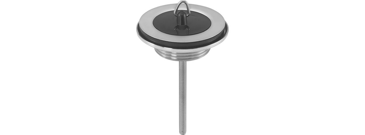 ASW Universalventil 1 1/4"xd= 60mm, Unterteil, Messing, Sieb poliert