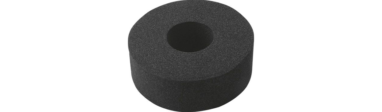 ASW Dichtung Schaumstoff, schwarz, selbstklebend, zu Rosetten für S-Anschlüsse