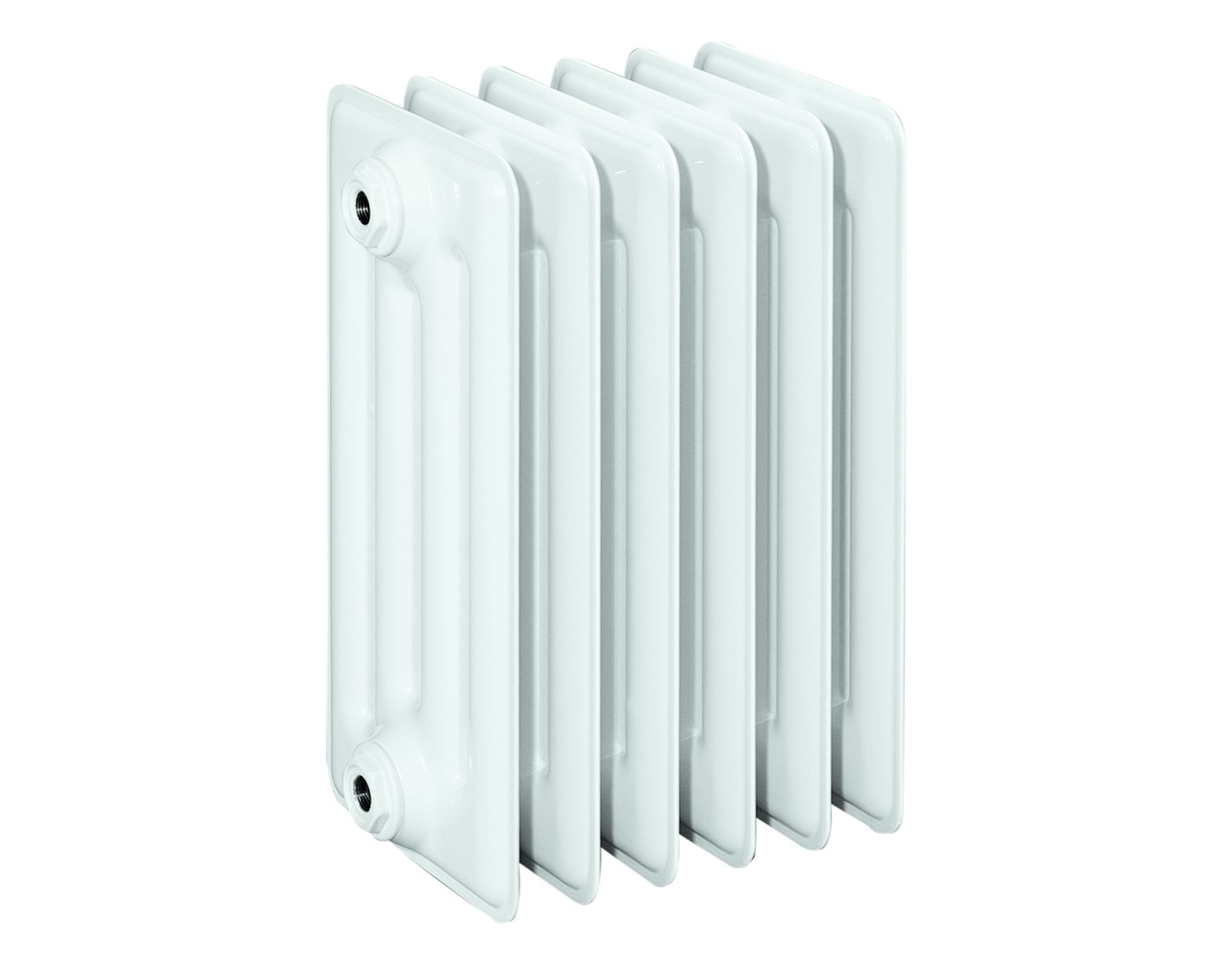 HG-TEC DIN-Stahlradiator RAL 9010 gep. 31 Glieder BH 450 NA 350 BL 1550 BT 220