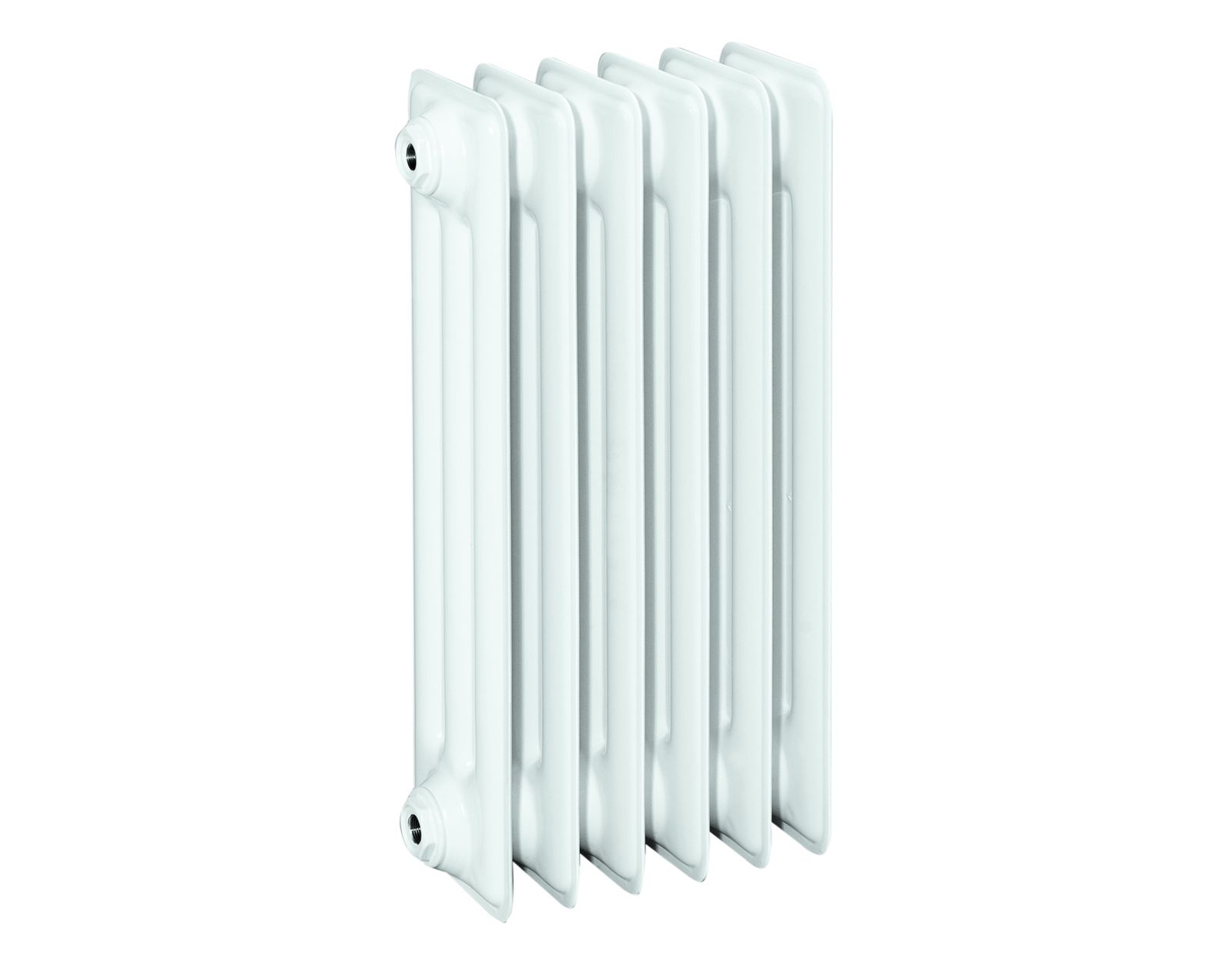 HG-TEC DIN-Stahlradiator RAL 9010 gep. 39 Glieder BH 600 NA 500 BL 1950 BT 160