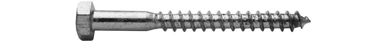 ASW Sechskantholzschraube 10,0 mm x 90 mm, Stahl verzinkt, DIN 571