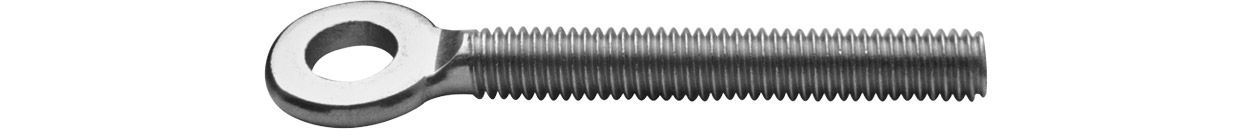 ASW Augenschraube M 8 x 45 mm, Stahl verzinkt, mit metrischem Gewinde