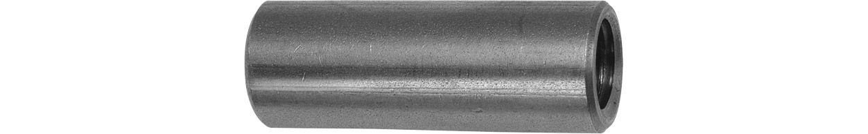 ASW Gewindemuffe M 16 x 40 mm, rund mit durchgehendem Gewinde, Edelstahl 1.4301