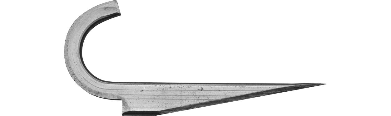 ASW Gasrohrhaken 1/2", Eisen roh