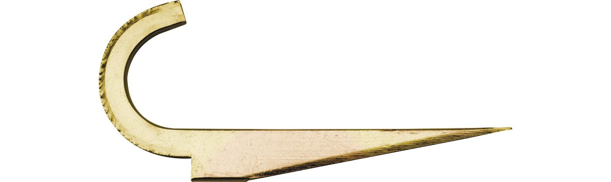 ASW Gasrohrhaken 3/4", Eisen chromatisiert