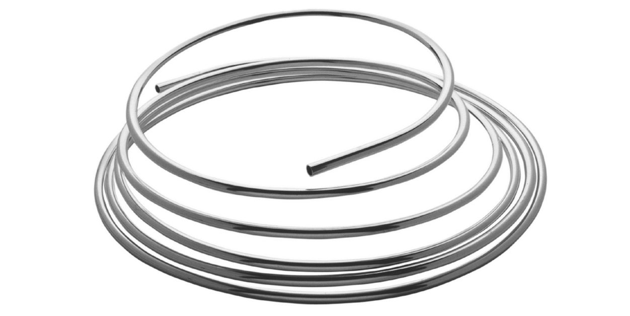 ASW Kupferrohr 10 mm, verchromt, in Ringen zu 5 Meter