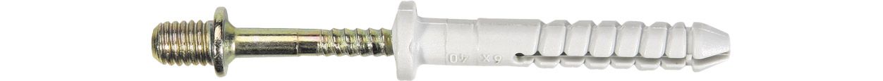 ASW Nageldübel M 8 x 50 mm, verzinkt, mit metrischem Gewindekopf, vormontiert