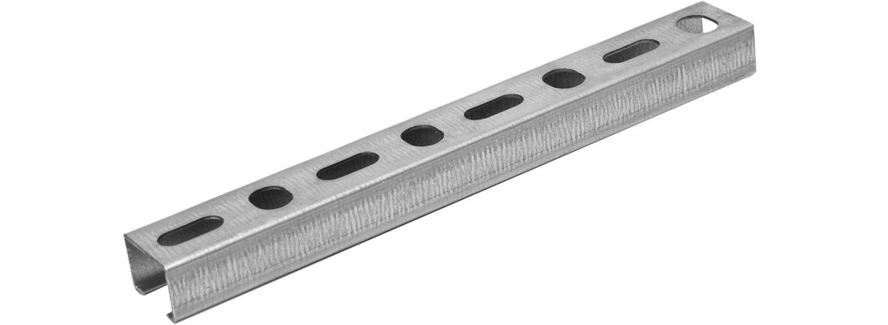 ASW Montageschiene 1000 mm, Profil 38/40 x 2.0 mm, Stahl verzinkt