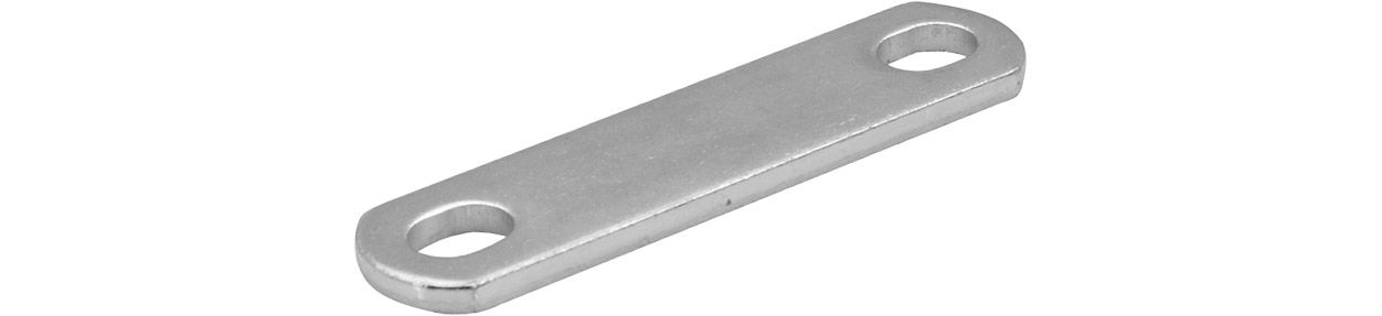 ASW Lasche M 10, Lochabstand 59 mm, 85 mm, Stahl verzinkt