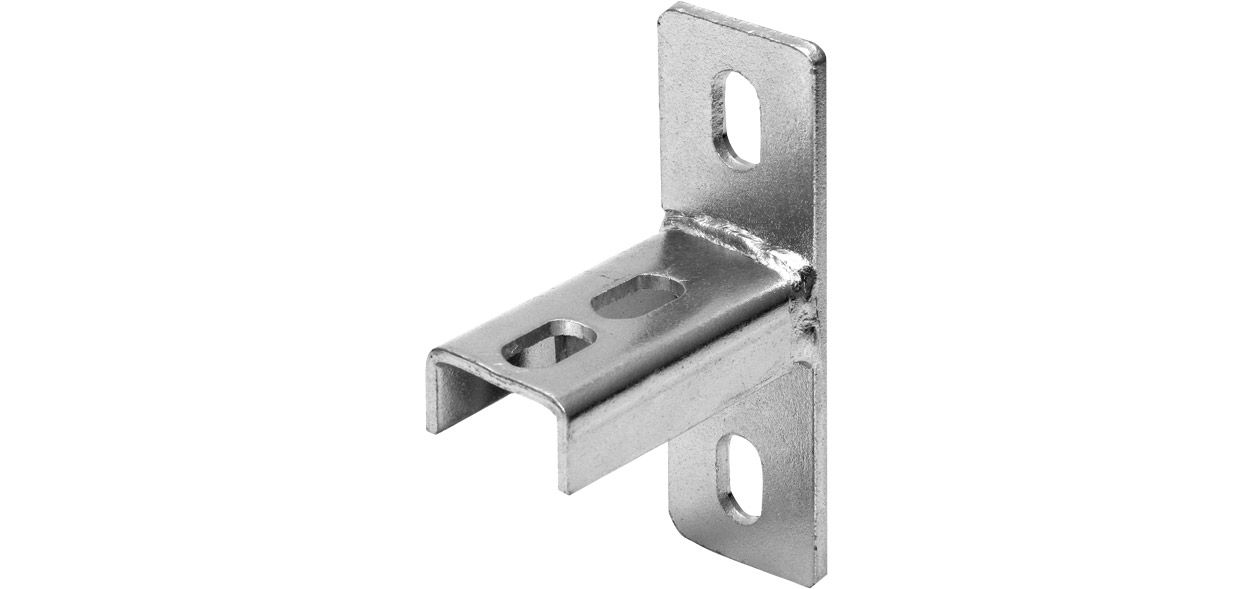 ASW Sattelflansch Stahl verzinkt, 4mm, für Profil 38/40, quer