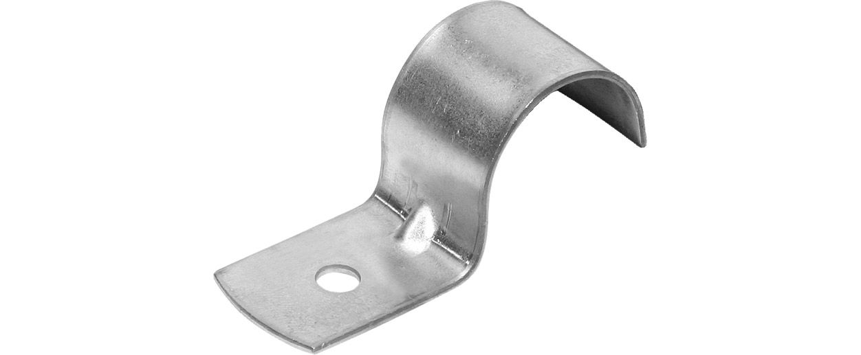 ASW Nagelschelle für Rohre 21-22 mm, Stahl verzinkt, einfach