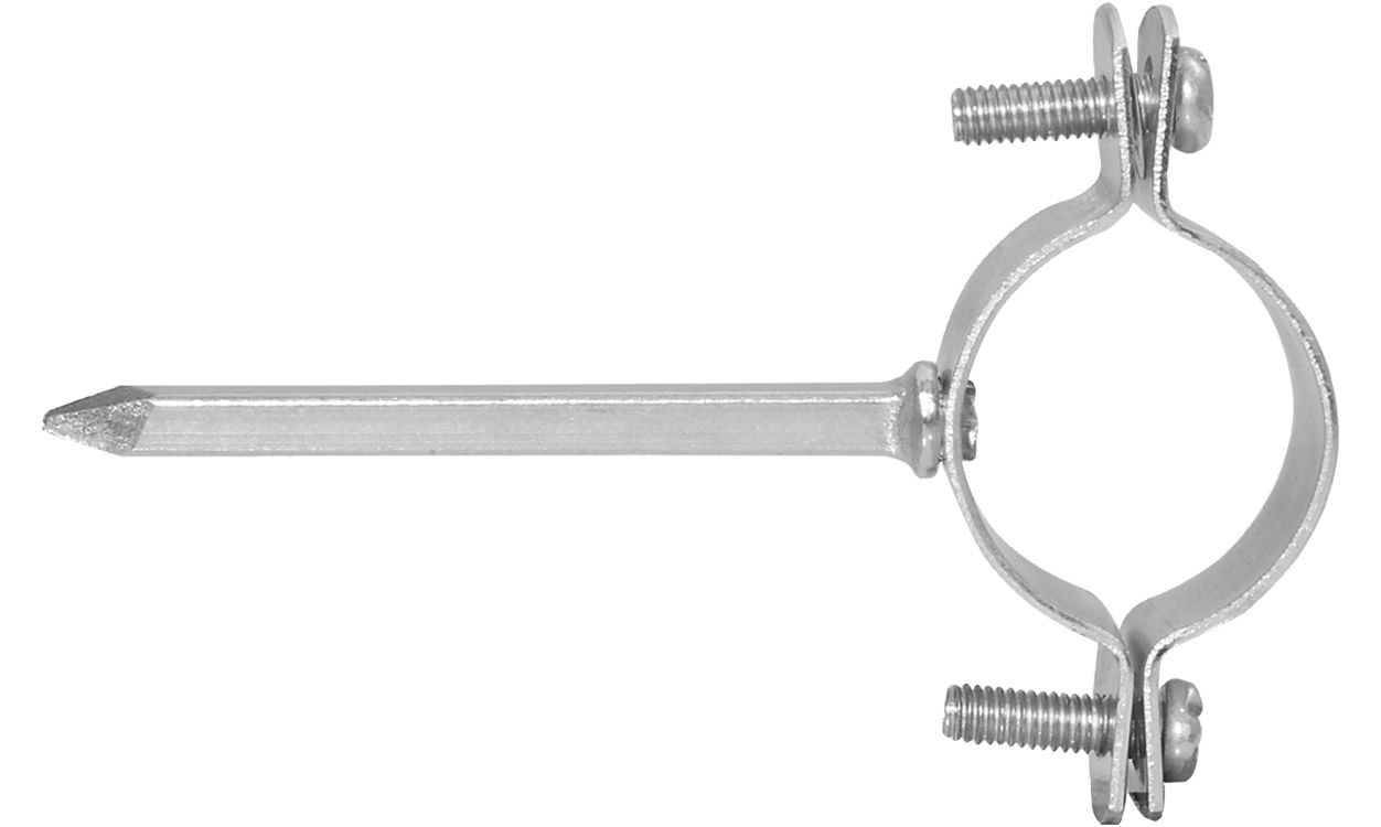 ASW Einschlag-Stiftrohrschelle Spannbereich 21-23 mm, Stiftlänge 80mm, ohne Einlage