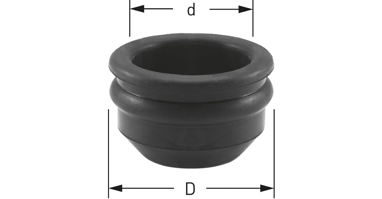 STEDO HT-Sicken-Nippel HT-Muffe Ø 40 mm, Anschluss d = 32 mm