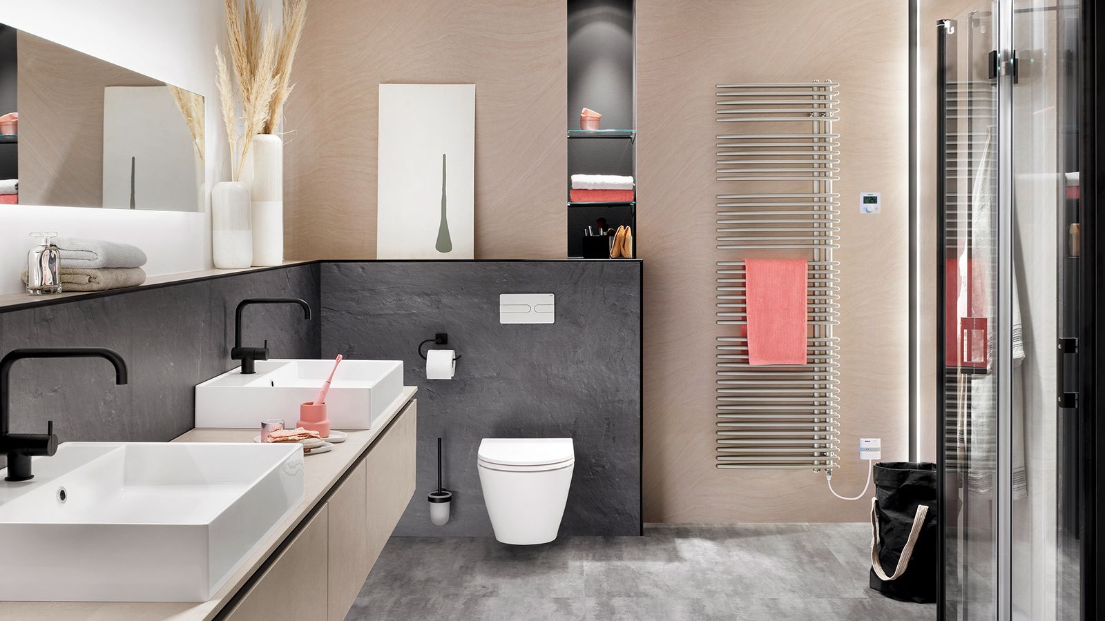 Bemm Badheizkörper Habanera E 1743 x 503 mm, hammerschlag